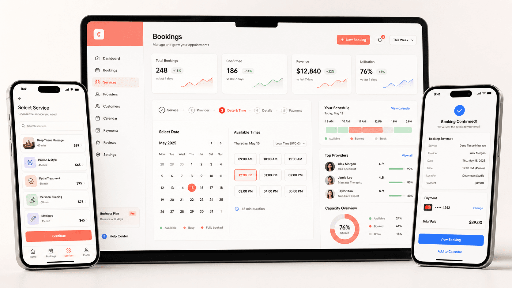 Booking Platform project preview